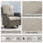 2 Pcs Set High Back Patio Chair Cushions, Tufted Rocking Chair Cushions, Adirondack Cushions For Garden Porch Home Office Chair Use, 22''X 4'', 2 Pack-665079281