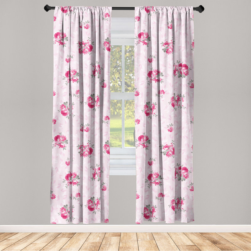 Semi Sheer Curtain Pair, 28" W x 63" L