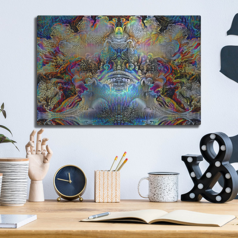  «Oceanic Creatures» par Pedro Gavidia, art mural en métal, 16 po x 12 po, H 12 po x l 16 po