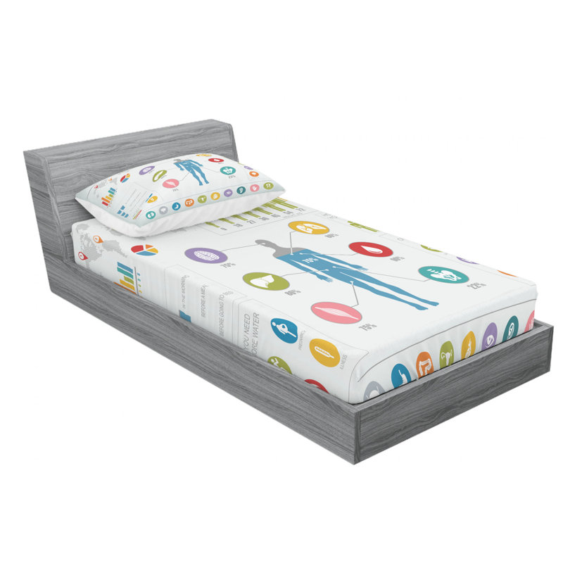 Microfiber Sheet Set, Twin XL Sheet Set + Fitted Sheet + 1 Pillowcase