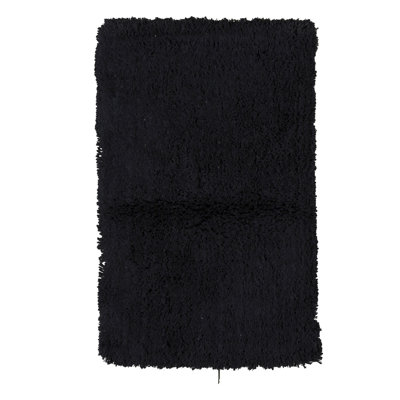 Hand-Knotted High-Quality Black Area Rug