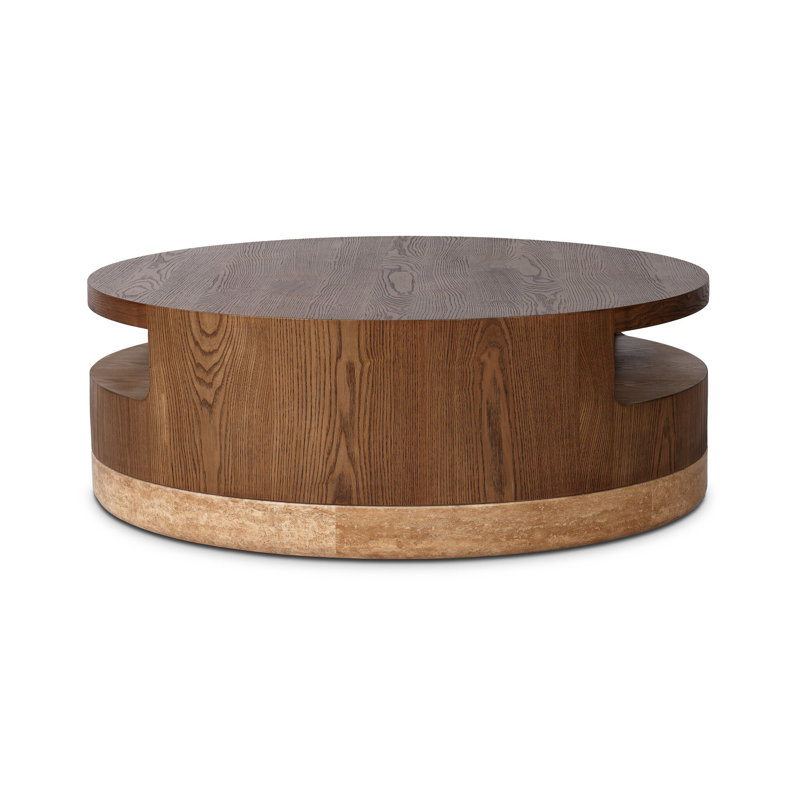 Sager Coffee Table-Golden Travertine