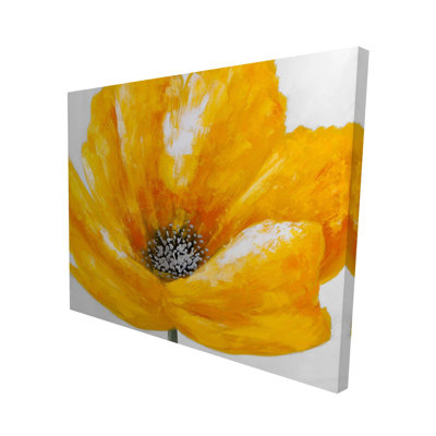 Magnifique fleur jaune - toile jaune pour chambre à coucher
