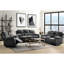Chenille grise avec fonction inclinable et table rabattable pratique 3