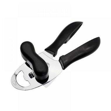 Zulay Kitchen - Handheld Can Opener Smooth Edge Cut Stainless Steel Blades