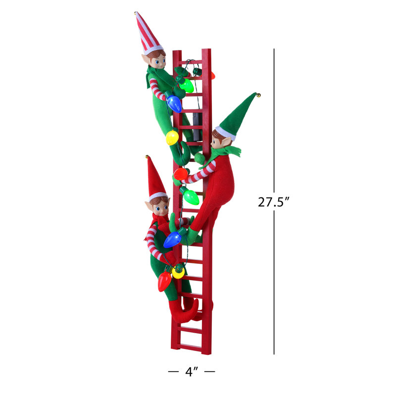 Nostalgic 27.5" LED Elves Tree Trimmer