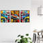 Vibrant Muscle Sports Cars Comic Strip Artworks Bright - 3 Piece No Frame Print Set-150740632