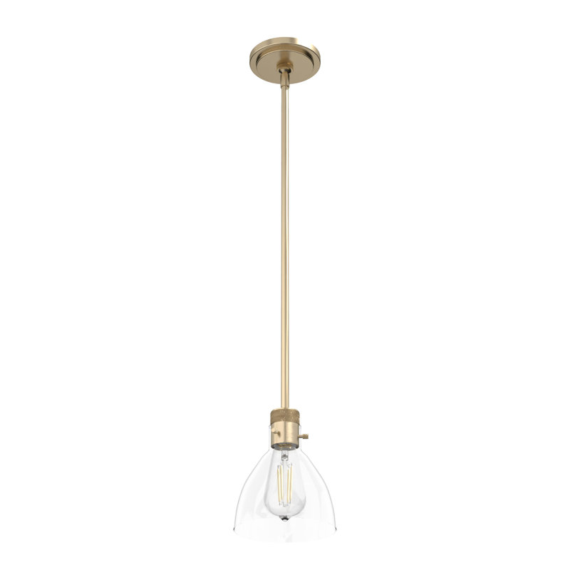 Vintage Gold Glass Mini Pendant Light