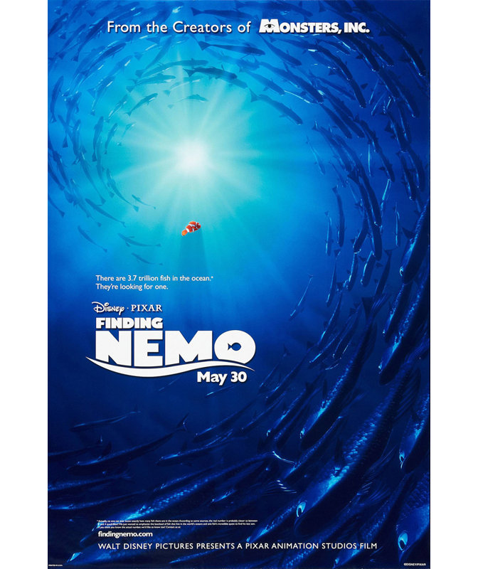 Finding Nemo, 24" H x 16" W