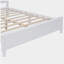 Base de lit plateforme en bois, lit plateforme de style rétro, avec support de traverse en bois-121110932