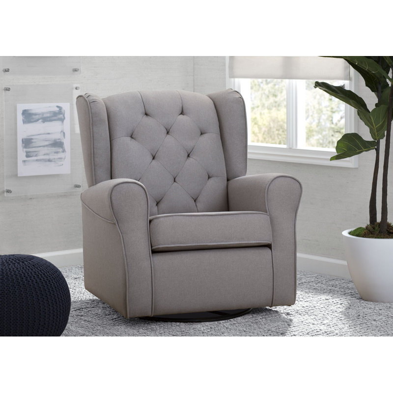 Fauteuil oscillant et oscillant Emma, Gris