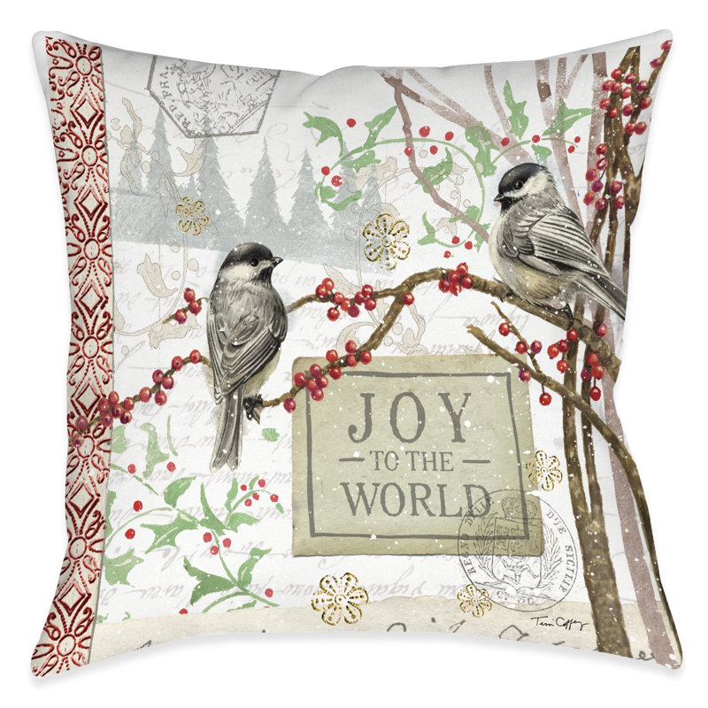 Coussin décoratif Christmas Birds Joy
