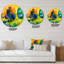 Arbre coloré coloré III - horloge murale moderne-60328242