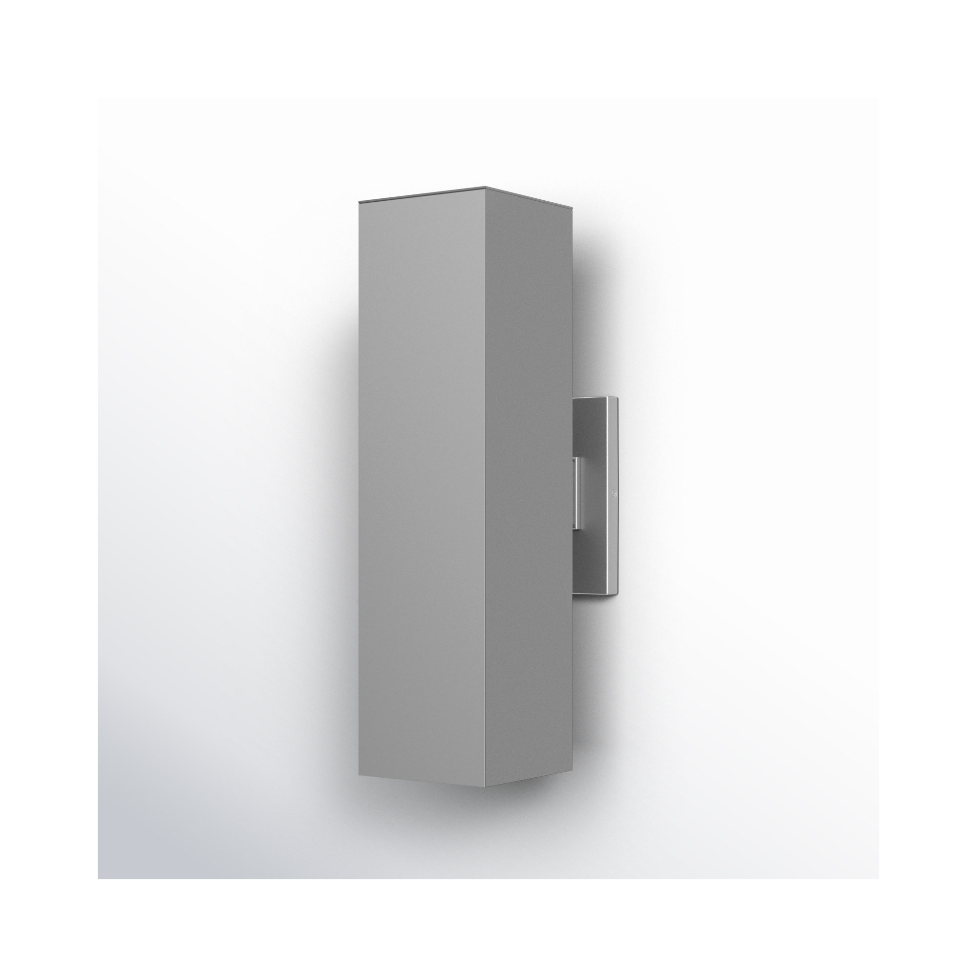 Dyer 2 - Bulb Outdoor Armed Sconce, Painted Brushed Nickel, No, 18.5" H x 5" W x 5" D