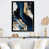 Impression noire sur toile encadrée sélectionné