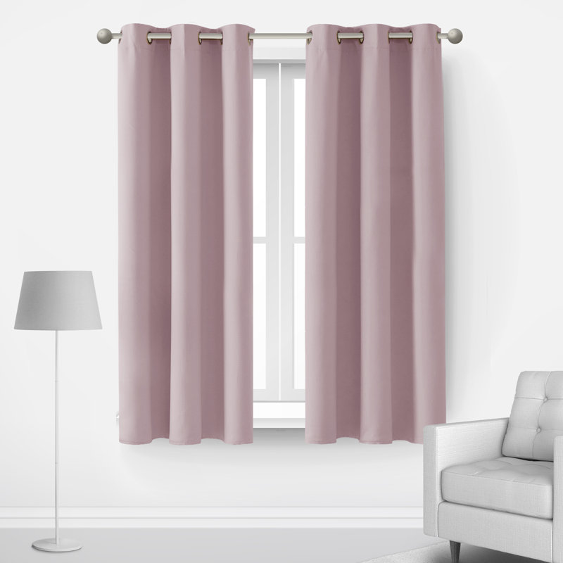 Lionel Room Darkening Curtain Single Panel, Lavender, 42" W x 63" L