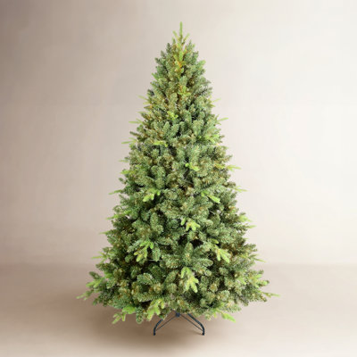 White 9' Pre-Lit Spruce Tree