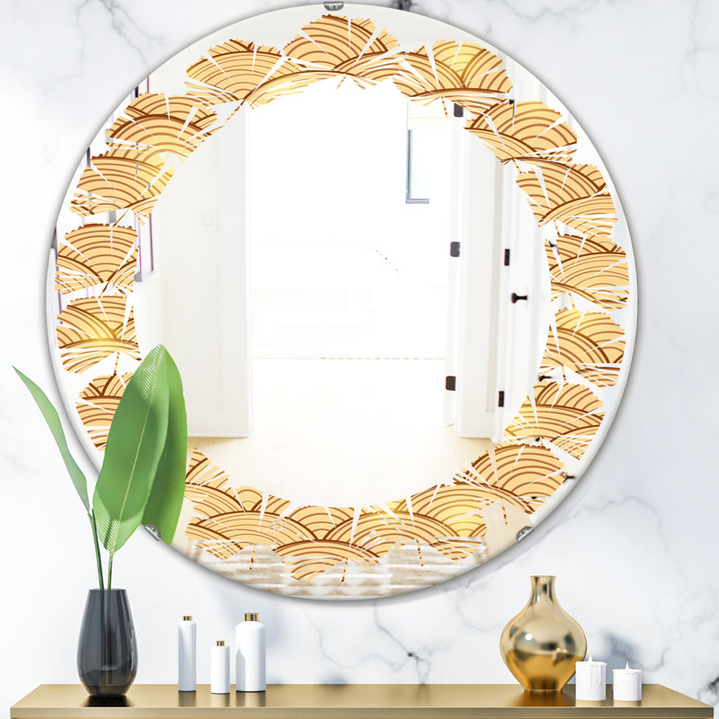 Miroir mural sans cadre Clouds in the Sky Leaves, 31,5 po x 31,5 po