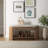 Ashby 45" Geometric Upholstered Bench In Natural Geometric