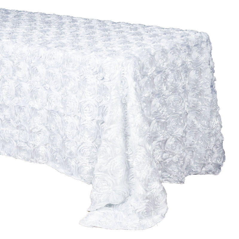Rafe Rosette Tablecloth, White