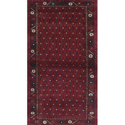 Tapis rouge à motif sud-ouest