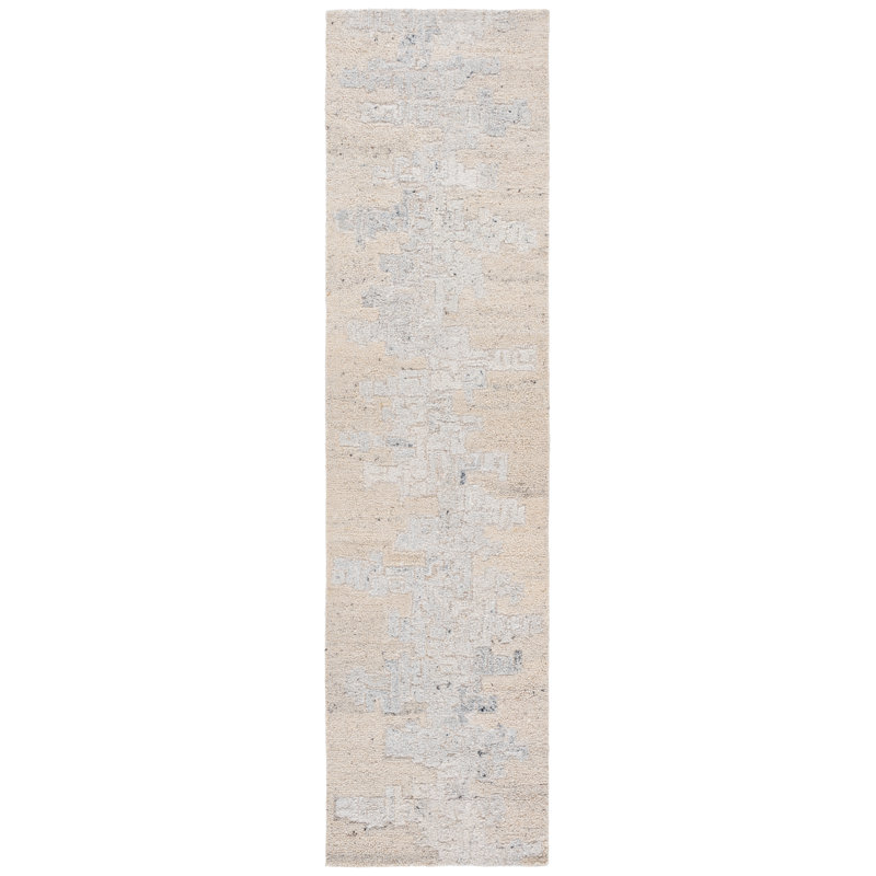 Tapis beige / gris Harvest 106, Tapis de couloir 2 pi 3 po x 9 pi