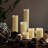 Realistic LED Flameless Dripping Wax Pillar Candles (Set of 6)