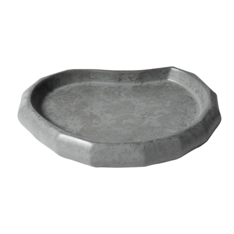 Gray Matte Concrete 5-Piece Bathroom Accessory Set