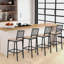 Nayman Upholstered Bar Stool with Iron Frame