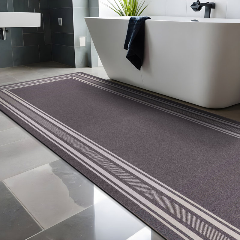 Tapis gris Quinter, Tapis de couloir 1 pi 8 po x 4 pi 11 po