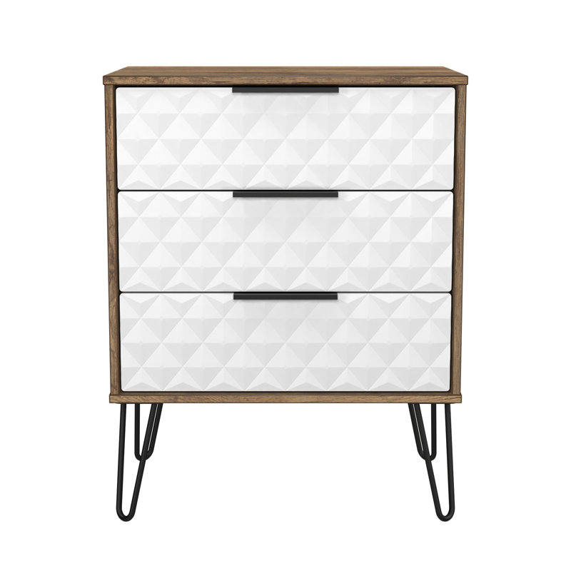 Talita 58cm W 3 - Drawer Chest of Drawers, White