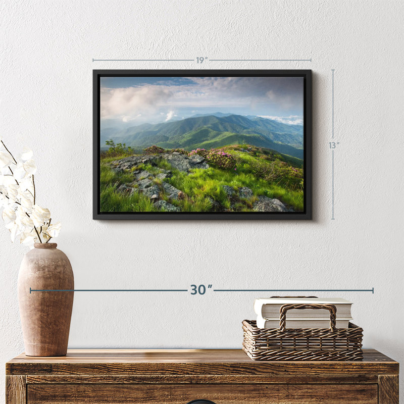 Nature "Art mural majestueux Blue Ridge Mountains", H 13 po x l 19 po