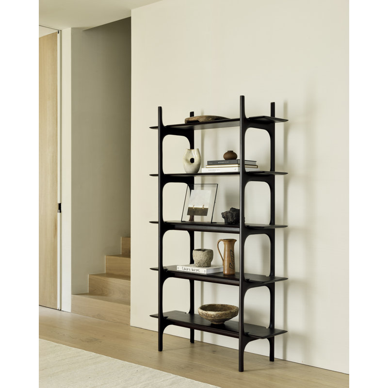 PI rack - varnished mahogany - dark brown 110/39/187, Dark Brown