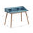 Mid-Century Modern Wood Writing Desk With Hutch