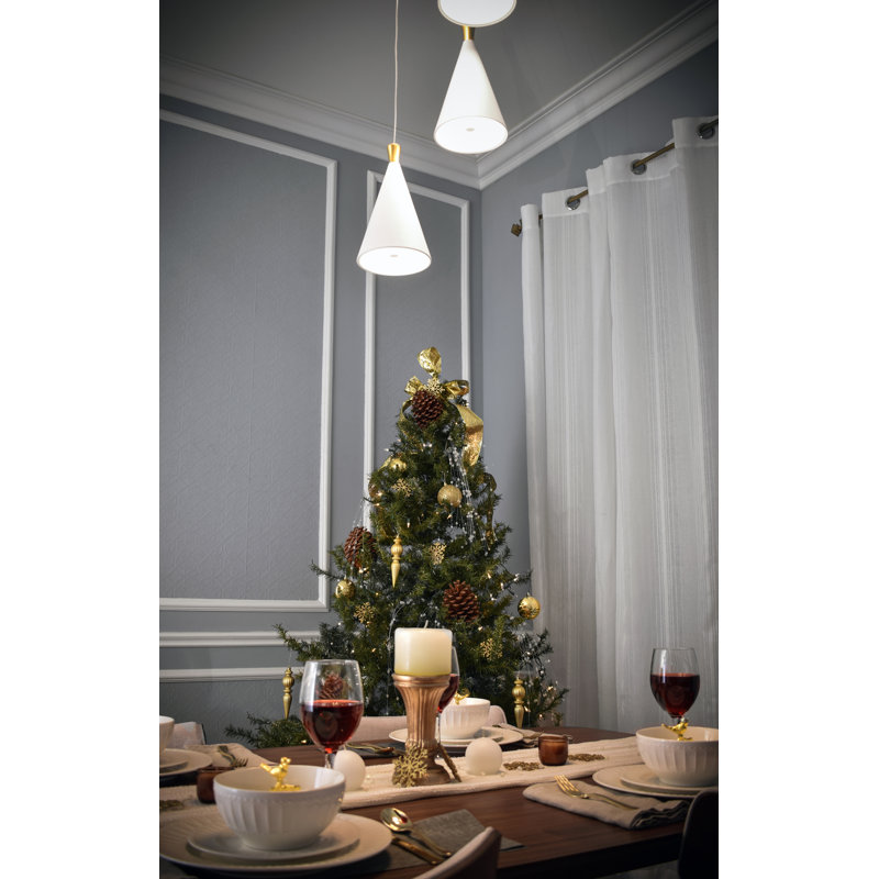 Laurens 3 - Light White/Metallic Gold LED Cluster Pendant