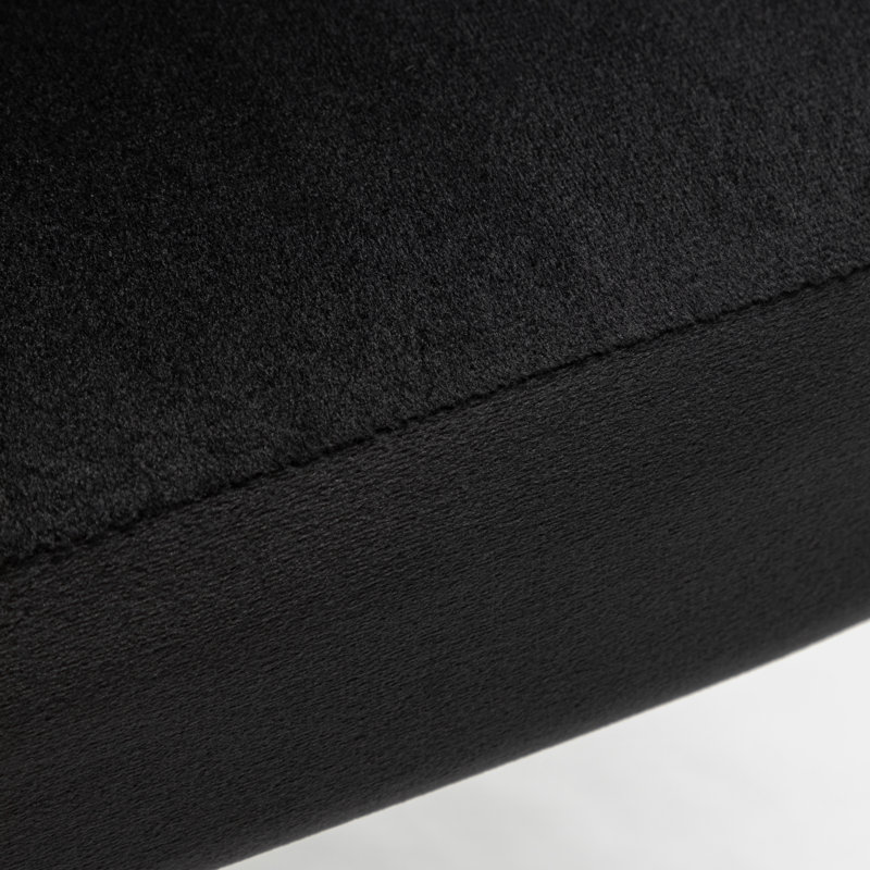 Rawl Upholstered Accent Chair, Black Polyester