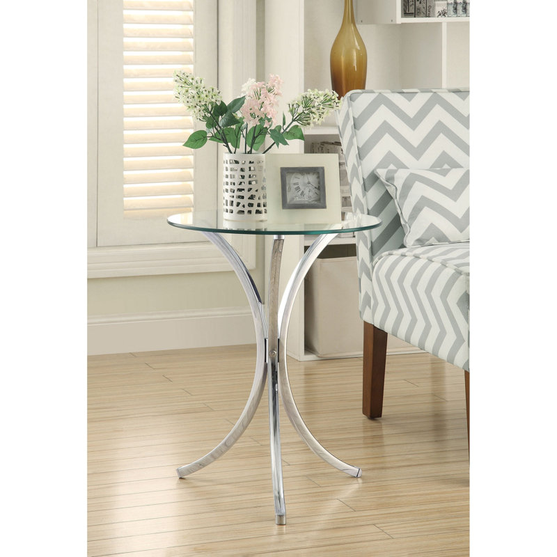 Claudia Chrome Side Table