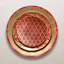 Fortuny Uccelli Dessert Plate - (Red) - Set of 4