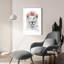 Art mural en verre épique «Festival Lion» par Balazs Solti, 24 po x 36 po-1468149491