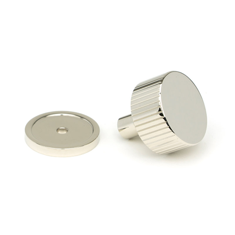 Matt Black Judd Cabinet Knob - 32Mm (Plain), 3 cm, Polished Nickel