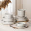 18 Piece Stoneware Dinnerware Set - Service for 6-1505916106