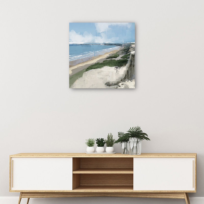 «Coastal Morning» par Studio Arts, reproduction d'art sur toile, H 35 po x l 35 po x P 1,5 po, Toile tendue