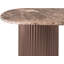Table console Cindra Brown avec dessus en marbre véritable et piètement en fer-135651809