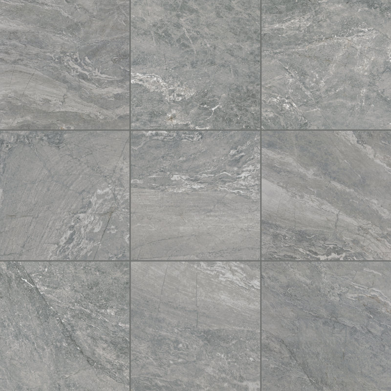  Daltile Perpetuo 12" x 12" Matte Porcelain Floor Tile (13 PCS Per Carton) (12.22 SQFT Per Carton), Eternal Gray
