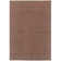 High Low Striped Area Rug in Chocolate