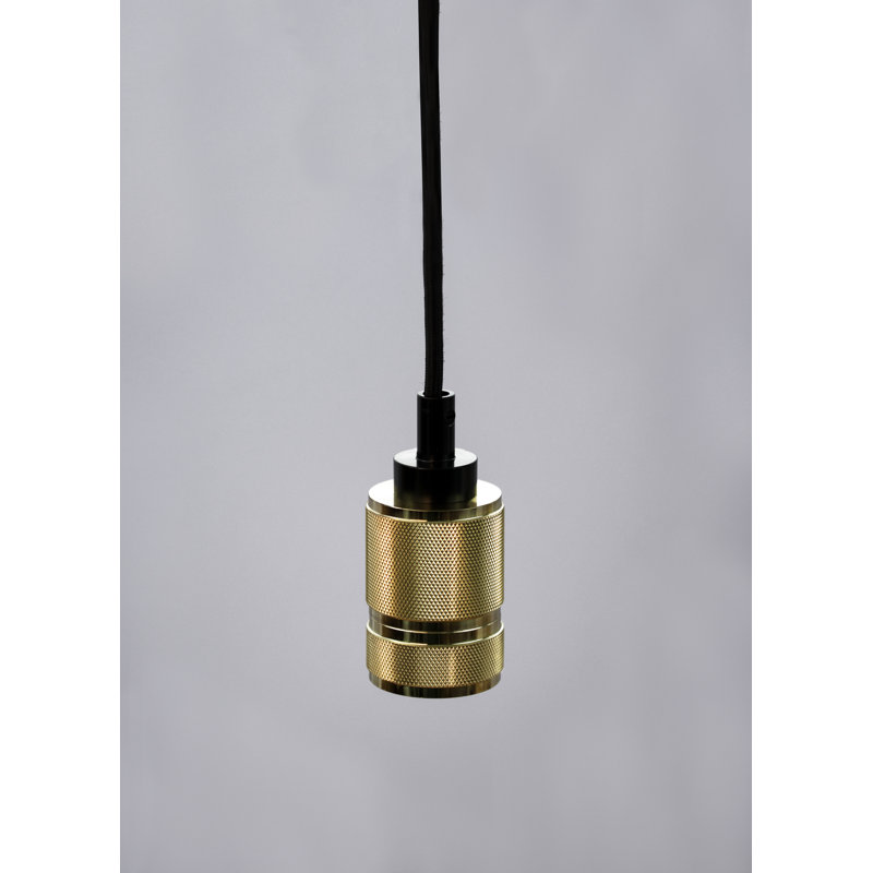 1 - Light Polished Gold Bulb Pendant