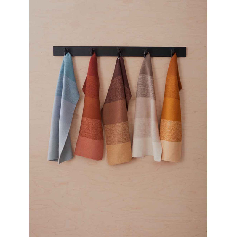 Niji Cotton Stripe Dish Cloth Kitchen Towel, Clay