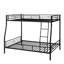 Lit superposé double en métal - capacité de 450 lb, structure grand lit peu encombrante - construction compacte