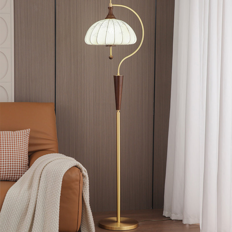 Japanese-Style Retro Living Room Floor Lamp
