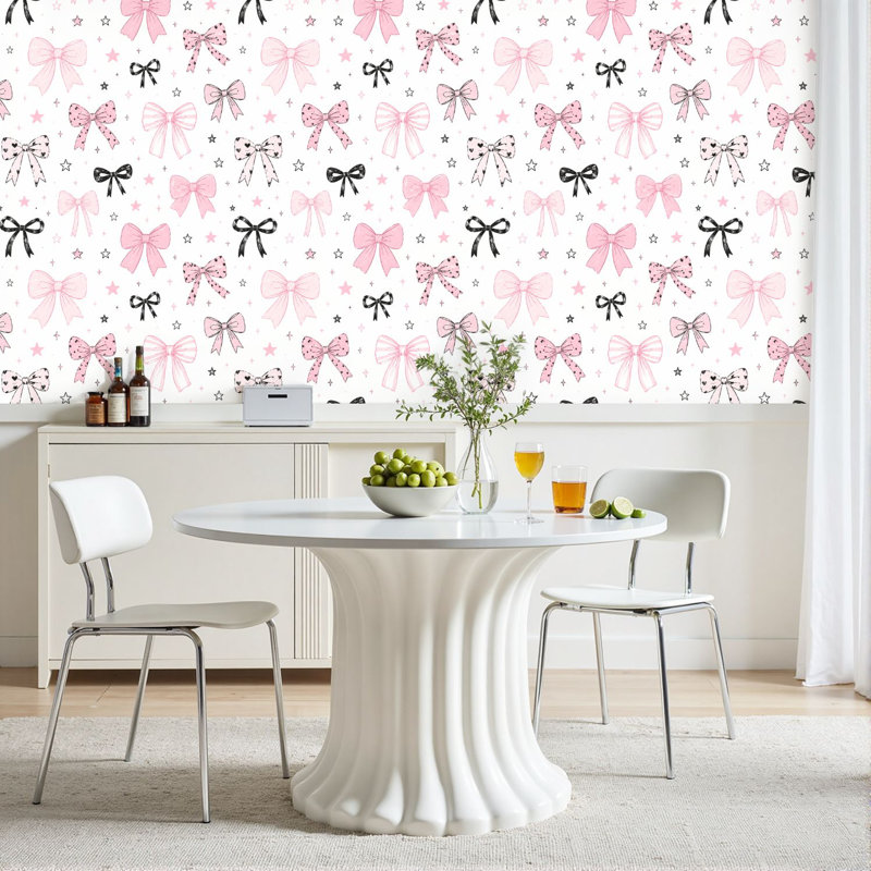 Papier peint auto-adhésif Girly, 117.96" L x 23.6" W